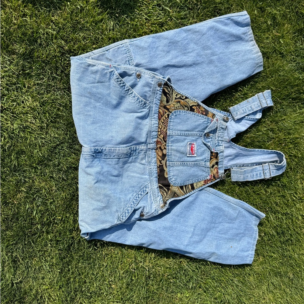 Vintage Remade Ikeda Light Blue Denim Overalls
